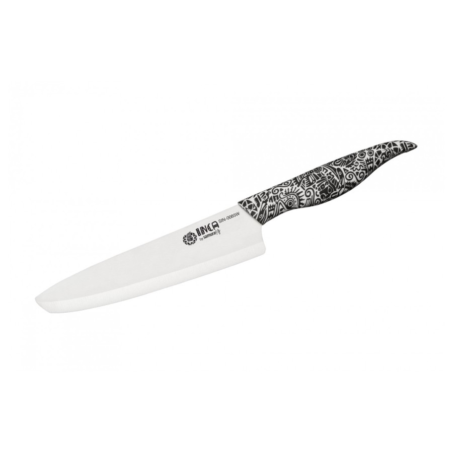 SAMURA CUȚIT CHEF CU LAMA ZIRCONIA CERAMIC ALB 187 mm HRC-84