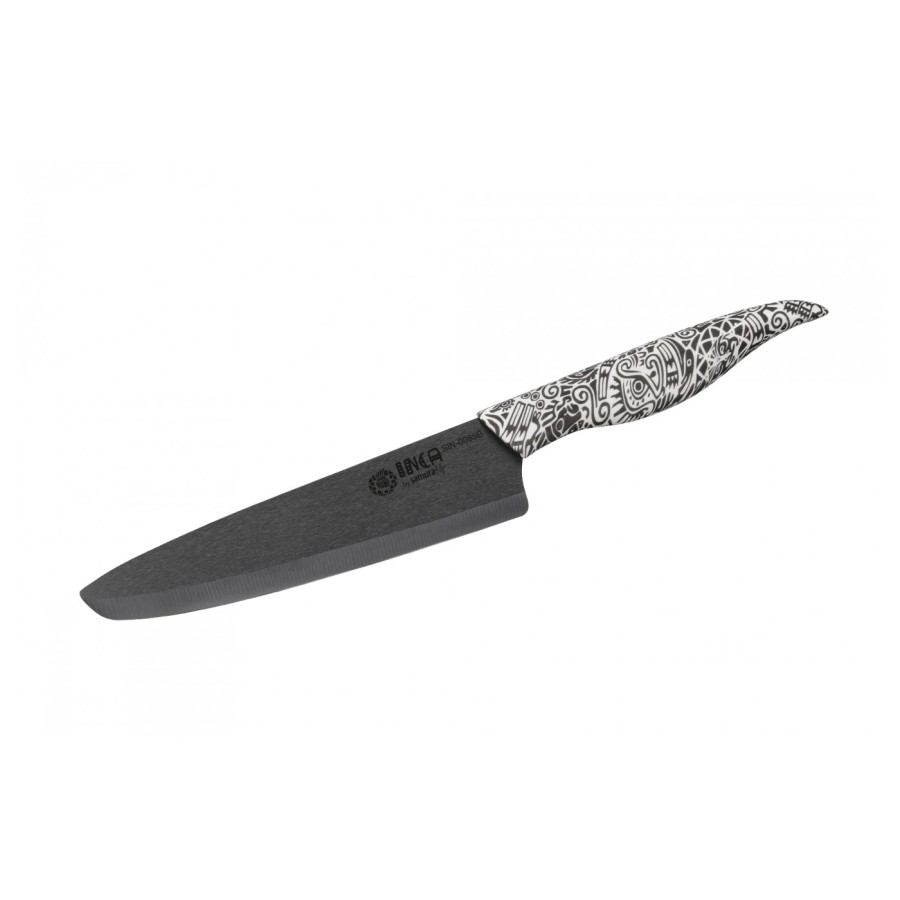 SAMURA CUȚIT CHEF CU LAMA ZIRCONIA CERAMIC NEGRU 187 mm HRC-89