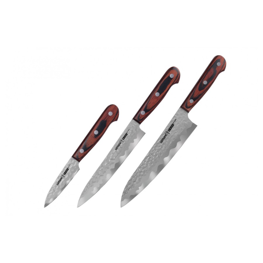SAMURA SET CUȚIT KAIJU 3BUC AUS-8 HRC-59
